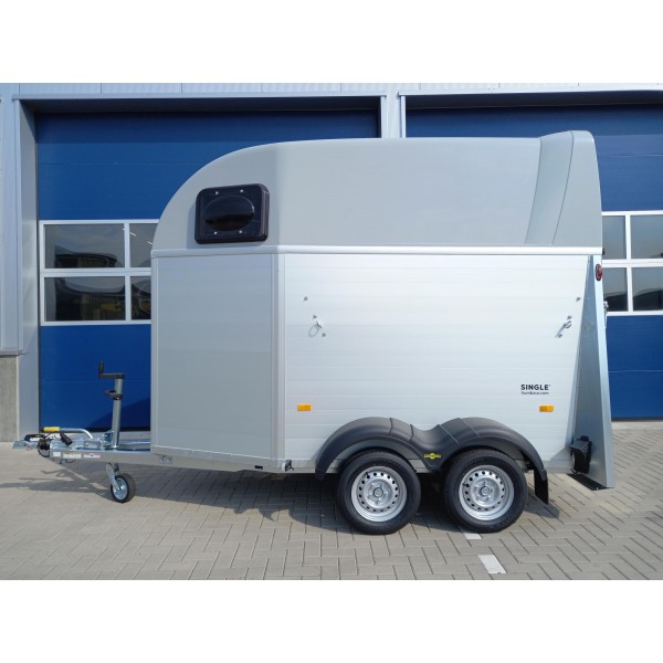 NIEUW Humbaur Single Alu 1600 Aluminium 1.5 paardentrailer