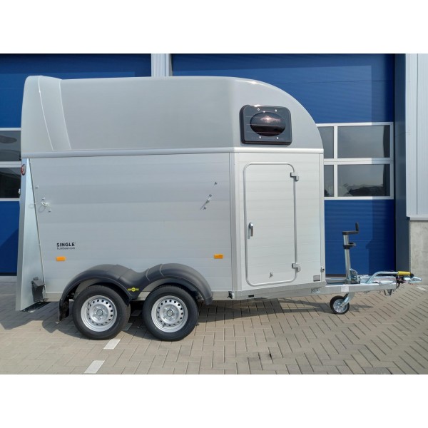 NIEUW Humbaur Single Alu 1600 Aluminium 1.5 paardentrailer