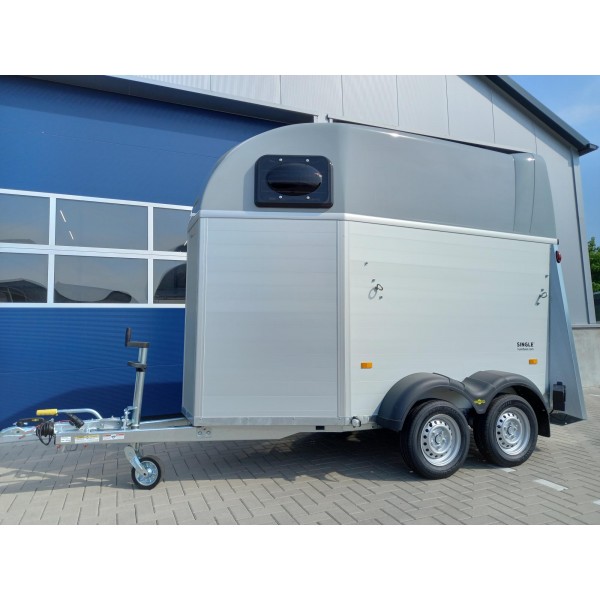 NIEUW Humbaur Single Alu 1600 Aluminium 1.5 paardentrailer